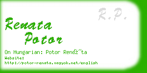 renata potor business card